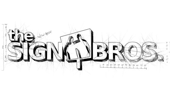 environmental graphic design the sign brothers logo