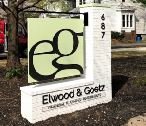 elwood and goetz monument sign