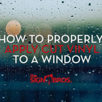 how to properly install cut vinyl to a window