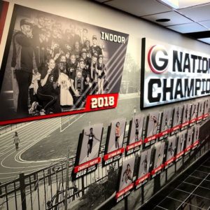 track national champion sign