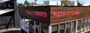 fully loaded pizza channel letter